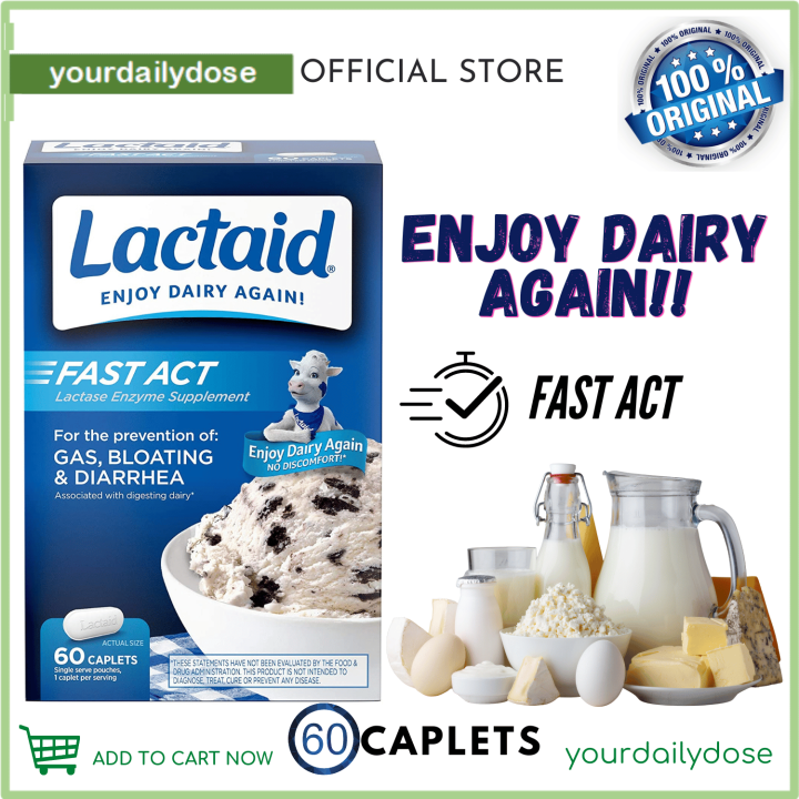 Lactaid Fast Act Lactose Intolerance Relief Caplets 60 caplets Lazada PH