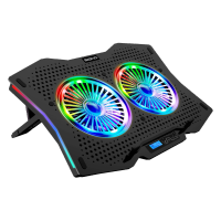 พัดลมระบายความร้อนโน๊ตบุ๊ค ?SIGNO SPECTRO RGB GAMING COOLING PAD CP-510