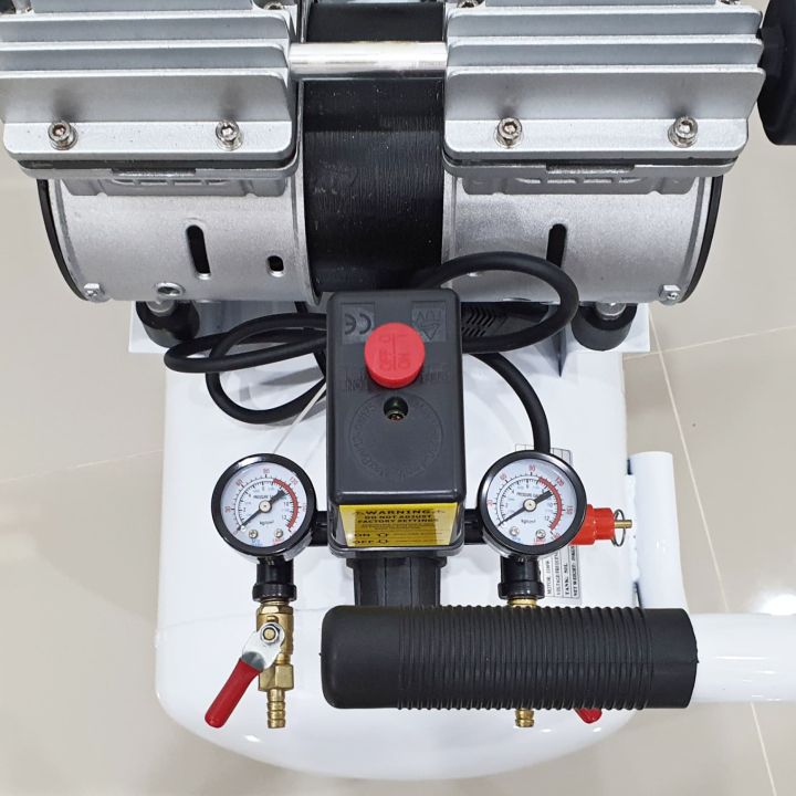 ปั้มลมออยล์ฟรี-ปั้มลม-50-ลิตร-1100w-2-หัวปั้ม-สามารถเลือกได้หลายเซท-ปั๊มลม-ปั้มลมขนาดเล็ก-oil-free-ปั้มลมไฟฟ้า-ถังลม-เสียงเงียบ-air-compressor