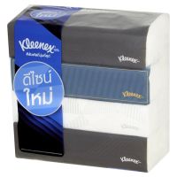 ?จัดโปร !!!? คลีเน็กซ์ บี ยู กระดาษเช็ดหน้าแบบห่อ 115 แผ่น x 4 ห่อ Kleenex Be U Soft Box Facial Tissue 115 Sheets x 4 Packs