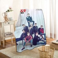 Modern Exo Kpop Star Blanket On For The Sofa/Bed/Car Portable 3D Blanket For Kid Home Textile Fabric 0603