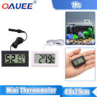 LCD Digital Mini Hygrometer รถ Indoor Sensor เครื่องวัดอุณหภูมิความชื้น-50-110 ℃ Meter With Waterproof Probe