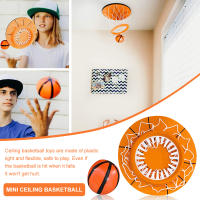 Basketball Net Ceiling Basketball Toy Game Indoor Mini Basketball Hoop Kids Toy Ball Wall Decoration for Kids and Teens Bedroom