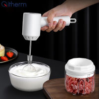 3 in 1 Electric Blender Wireless 3 Speed Food Cream Mixer USB Electric Egg Beater Whisk Handheld Garlic Chopper Meat Grinder