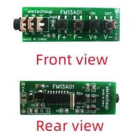 วิทยุสเตอริโอช่องคู่แผ่นรับเสียง RDA5807สำหรับลำโพง76-108Mhz FM DC 3.7-18V