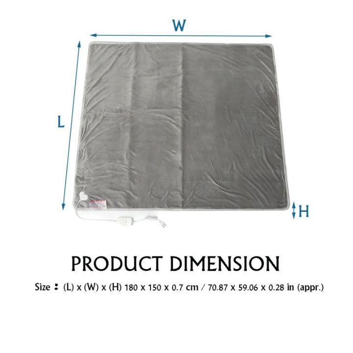 ผ้าห่มไฟฟ้าทําความร้อน-180x150-ซม-ต่ำรังสีไฟฟ้าผ้าห่ม220v-คู่ผ้าห่มทำความร้อนสามอัจฉริยะความเร็วสูงคงที่อุณ-ควบคุมการแผ่รังสีความปลอดภัยในครัวเรือน-ฉนวนกันความร้อนและกันน้ำ-ผ้าห่มไฟฟ้าทําความร้อน-ผ้าห