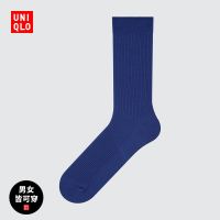 Lindeberg Uniqlo ถุงเท้าไม่มีลายชาย/หญิง (ถุงเท้าสีทึบกลาง) 450757 UNIQLO