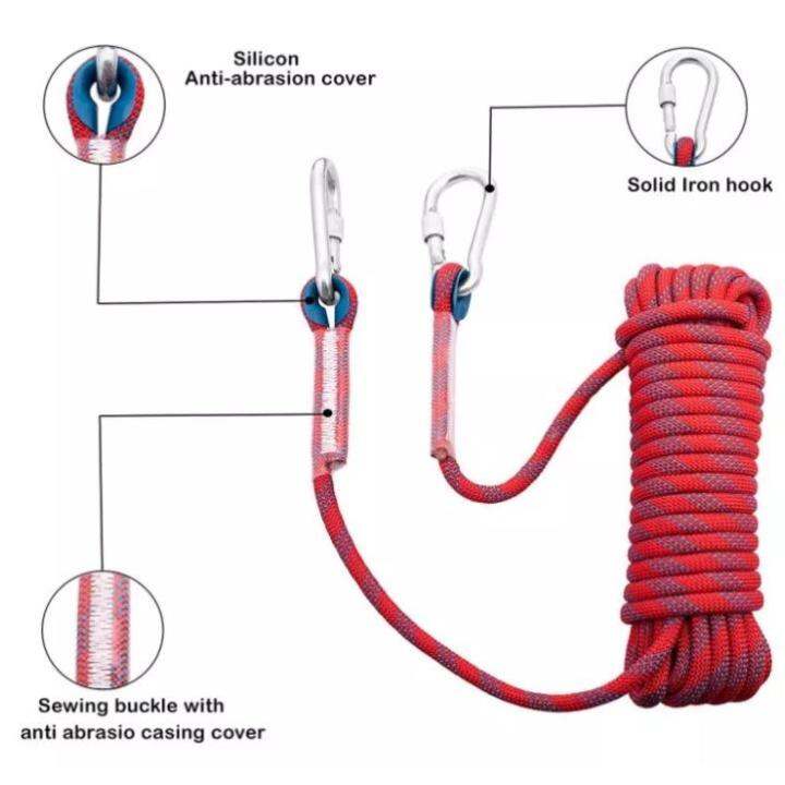ขายดี-egxtrb-อุปกรณ์กำแพงต้นเชือกปีนเขาแบบสถิต10มม-อุปกรณ์ความปลอดภัยกลางแจ้ง
