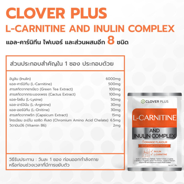 จับคู่หุ่นดีทานได้-7-วัน-chitosan-500-mg-7-แคปซูล-l-carnitine-and-inulin-complex-7-ซอง-อาหารเสริม