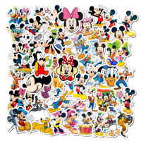 50 Pcs อะนิเมะ Graffiti Mickeys Minnies Mouses DIY สติกเกอร์กันน้ำแล็ปท็อปกระเป๋าเดินทางรถจักรยานยนต์สติกเกอร์การ์ตูนตุ๊กตาของขวัญสำหรับเด็ก