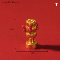 Knights House รูปปั้นมังกรรูปการ์ตูนขนาดเล็กสำหรับปีใหม่ตกแต่งบ้านแบบทำมือตกแต่งสวนนางฟ้า