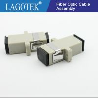 【CW】 50PCS SC UPC Simplex Multi mode Fiber optic Adapter Optical fiber coupler flange connector Free shipping