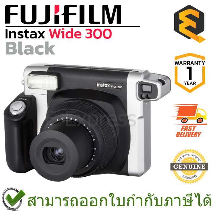 fujifilm-instax-wide-300-black-กล้องฟิล์ม-กล้องอินสแตนท์-สีดำ-ของแท้-ประกันศูนย์-1ปี