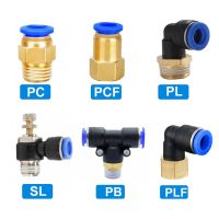 PL Elbow Pneumatic Fitting 1/4 3/8 1/2 1/8 BSP Male Thread Air Quick Connector L Shape Push In Hose OD 4mm 6mm 8mm