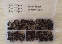 75Pcs/Set 6/7/8/9/10Mm Q673B Vacuum Spring Fuel Clip Oil Water Hose Pipe Tube Clamp Black Assortment Kit