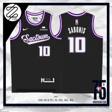 Nike Men's Sacramento Kings Domantas Sabonis #10 Purple Dri-Fit Swingman Jersey, Small