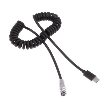 Fotga Power Cable Adapter Spring Cord Type-C USB Cable to BMD Blackmagic Pocket Cinema Camera 4K BMPCC 4K/6K Video Camera