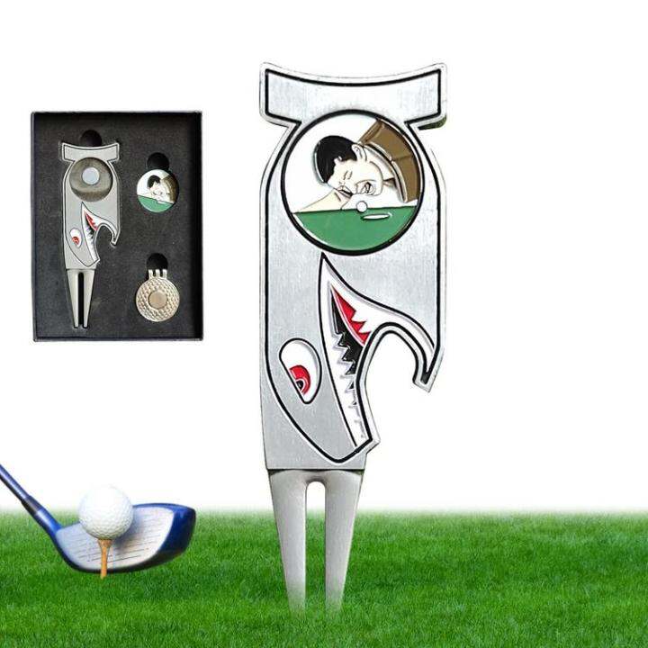 golf-divot-tool-funny-magnetic-ball-marker-with-hat-clip-stainless-steel-4-in-1-bottle-opener-golf-club-holder-for-men-women-typical