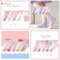 2023ใหม่5คู่ตาข่ายผ้าฝ้ายทารกเด็กเด็กผู้หญิง Socks1-12Y น่ารักฤดูร้อนออกแบบการ์ตูนเด็กวัยหัดเดินคุณภาพสูงการ์ตูนเด็กอนุบาลถุงเท้า