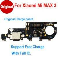 100 Original Charge board For Xiaomi Mi MAX3 MAX 3 Microphone USB Plug Fast Charging Port Charge Board Flex Cable Full IC