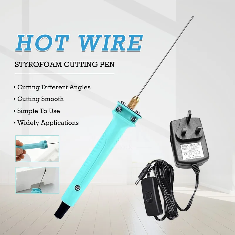 Hot Wire Foam Cutter, Adjustable Cutter Hot Pen, Foam Board Cutter Electric Cutting  Tool for Advertising Word Making, DIY 15cm Pen 