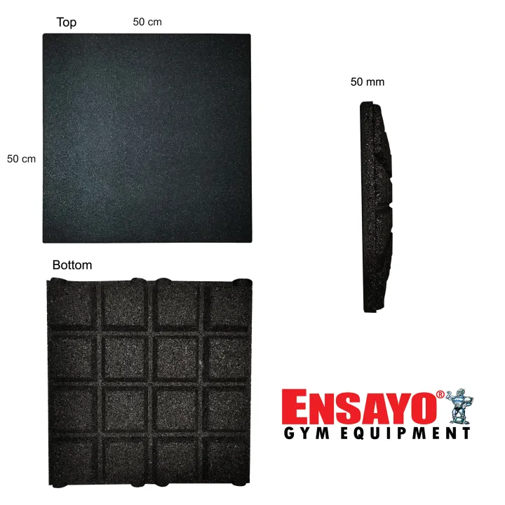 ENSAYO Super Thick 50mm SQUARE Floor MATS 50cm x 50cm High Density