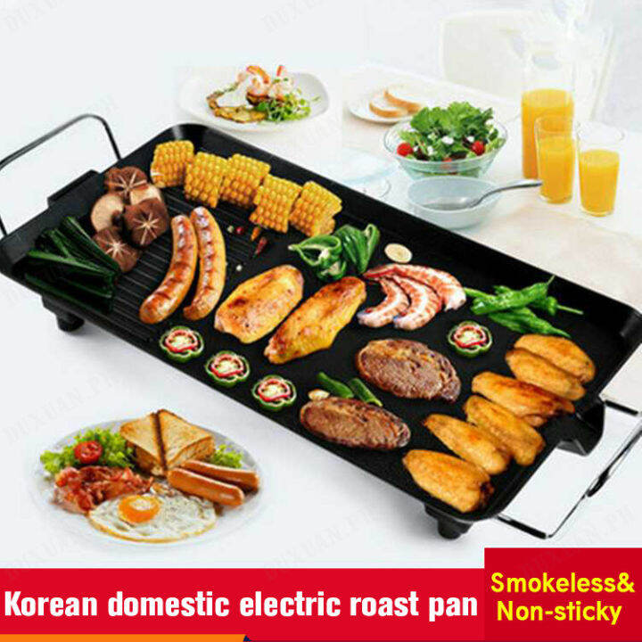 duxuan Nonstick Electric Grill Plate for Koreanstyle BBQ with
