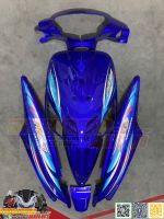 ชุดสีมีโอตัวเก่า YAMAHA Mio5VV มีโอตัวแรก สีน้ำเงิน ลายอินโด งานแท้ทำสีระบบ 2K