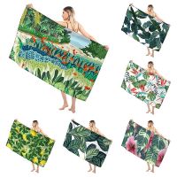 ✟ Bathroom Bath towel for adults sauna Large beach towel Gym towel Large hotel woman shower quick drying microfiber simple plant