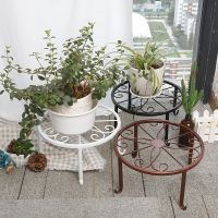 【hot】㍿◙  1PC Garden Storage Rack Floor Display Shelf Potted Wrought Iron Classic Balcony