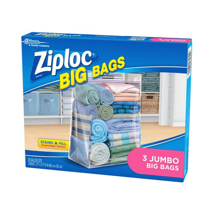 ZIPLOC Big Bags Jumbo 3 ct | Lazada PH