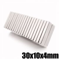 2 100PCS 30x10x4 block Powerful N35 Magnets 30mmX10mm Super Sheet Permanent Magnetic 30x10x4 mm Strong Neodymium Magnet 30x10x4