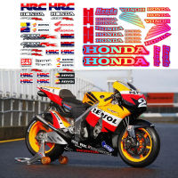 HRCสะท้อนแสงHondaสติกเกอร์สำหรับรถจักรยานยนต์สติ๊กเกอร์และรูปลอก