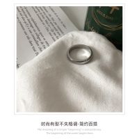 แหวนคู่รัก สไตล์เกาหลี แหวนเหล็กไทเทเนียมส่วนบุคคล แหวนสแตนเลส ผู้ชายและผู้หญิง