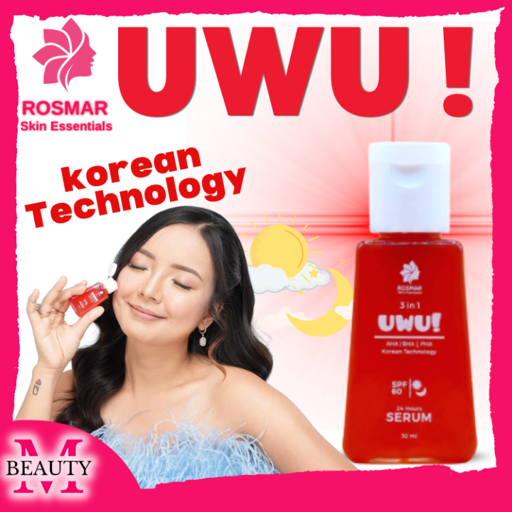 Uwu Serum By Rosmar Original And Authentic Uwu Serum 3in1 Aha-bha-pha ...