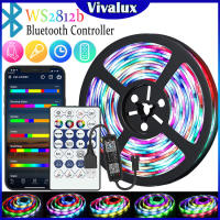 Vivalux USB LED S TRIP โคมไฟสมาร์ท Wifi RGBIC D REAM Color LED 1/3/5เมตรแถบ5โวลต์ WS2812B เพลงซิงค์ RGB แสงสนับสนุนพรรคตกแต่งบรรยากาศแสง