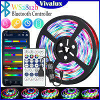 Vivalux USB LED Strip Lamp Smart Wifi RGBIC Dreamcolor LED 1/3/5M Strip 5V WS2812B Music Sync RGB Light Support Party Decor Atmosphere Lighting