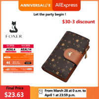 FOXER Exclusive Design Luxury High-Quality Wallet Ladies New PVC Material Coin Purse Large-Capacity Medium And Long Wallet Women