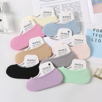 10 Pairs Women Boat Sock Summer Breathable Thin Silk Candy Color Shallow Casual Invisible Velvet Cute Fashion Socks For Girls Socks Tights