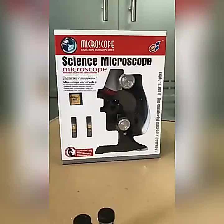 New Kids Microscope Kit Science Lab LED 1001200X Biological Microscope