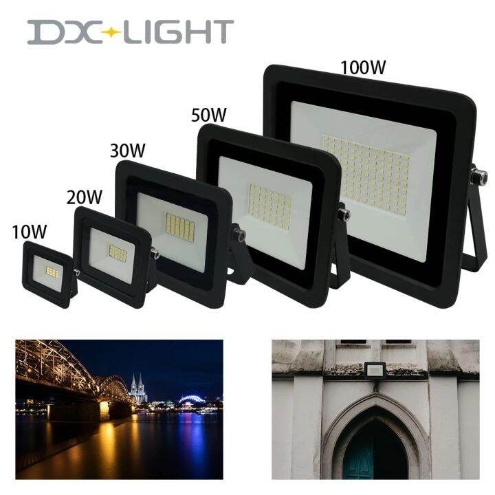 dx-light-ไฟฟลัดไลท์-led-10w-20w-30w-50w-100w-คุณภาพสูงสปอตไลท์ไฟ-led-สว่างมากโคมไฟกันน้ำ-ip68