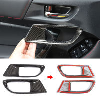 1 Pair Car Door Inner Handle Bowl Decoration Cover Sticker for Toyota 86 Subaru BRZ 2012-2020