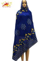 Muslim Fashion Multi-Color Embroidery Design Shawl Scarf Hijab Female Religious Head Wrap Scarf Large Size 210*110cm HB057