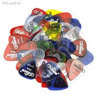 Alice 100pcs Medium 0.71mm Heavy 0.96mm Transparent Glossy Guitar Picks Plectrums PC