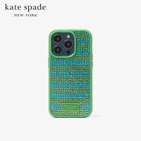 KATE SPADE NEW YORK IPHONE 14 PRO CASE SEASIDE STRIPED SEQUIN KC136 เคสโทรศัพท์มือถือ