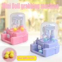 Mini Grasping Music Clip Candy Machine Small Gashapon Catching Robot Children Training Puzzle Twist Candy Action Toy Figures