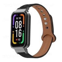 ✷☃ Pasek metalowe ochraniacz na drążek skrzyni biegów do Redmi inteligentna opaska Pro inteligentna opaska akcesoria skórzane bransoletki dla Redmi Band pro Watchband etui