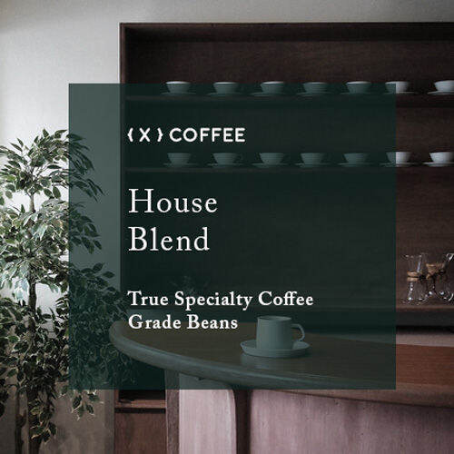 { X } COFFEE House Blend (Dark Roast) 100g / Roasted in Japan