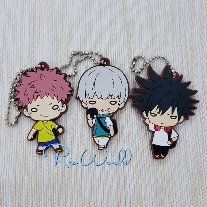 jujutsu-kaisen-fushiguro-megumi-gojo-satoru-toge-original-japanese-anime-figure-rubber-mobile-phone-charms-keychain-strap-keyrin