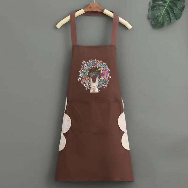 waterproof-and-cute-apron-wipe-hands-apron-cute-fashion-apron-for-cooking-waterproof-kitchen-apron-for-women-new-cooking-work-apron